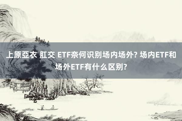 上原亞衣 肛交 ETF奈何识别场内场外? 场内ETF和场外ETF有什么区别?