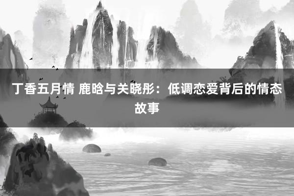 丁香五月情 鹿晗与关晓彤：低调恋爱背后的情态故事