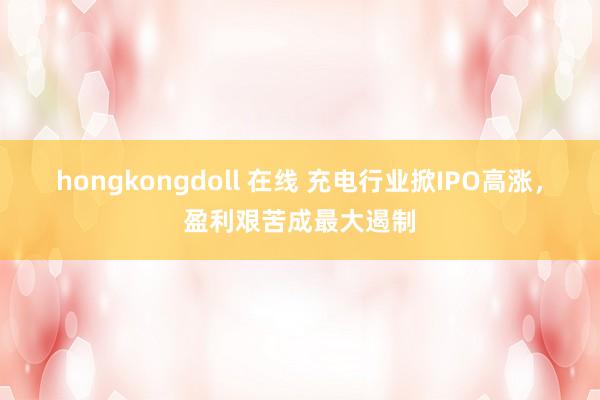 hongkongdoll 在线 充电行业掀IPO高涨，盈利艰苦成最大遏制