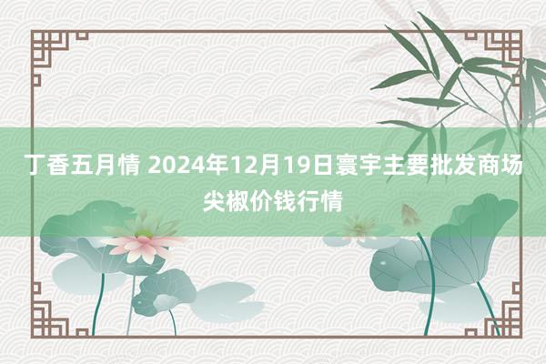 丁香五月情 2024年12月19日寰宇主要批发商场尖椒价钱行情