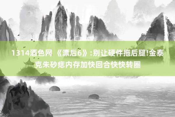 1314酒色网 《漂后6》:别让硬件拖后腿!金泰克朱砂痣内存加快回合快快转圈