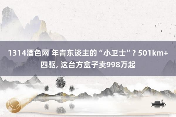 1314酒色网 年青东谈主的“小卫士”? 501km+四驱， 这台方盒子卖998万起